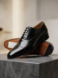 Richelieu Homme Noir – Élégance Classique à Lacets