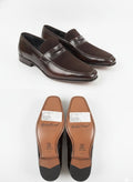 Mocassins Penny en Cuir & Daim Marron – Luxe et Élégance Italienne