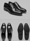 Richelieus Oxford Noirs en Cuir – Élégance Intemporelle