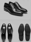 Richelieus Oxford Noirs en Cuir – Élégance Intemporelle