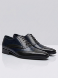 Chaussures Richelieu Homme Noir/Bleu Nuit – Élégance Classique