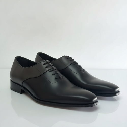 Men’s Black Formal Oxford Shoes – Lace-Up Business Dress Shoes