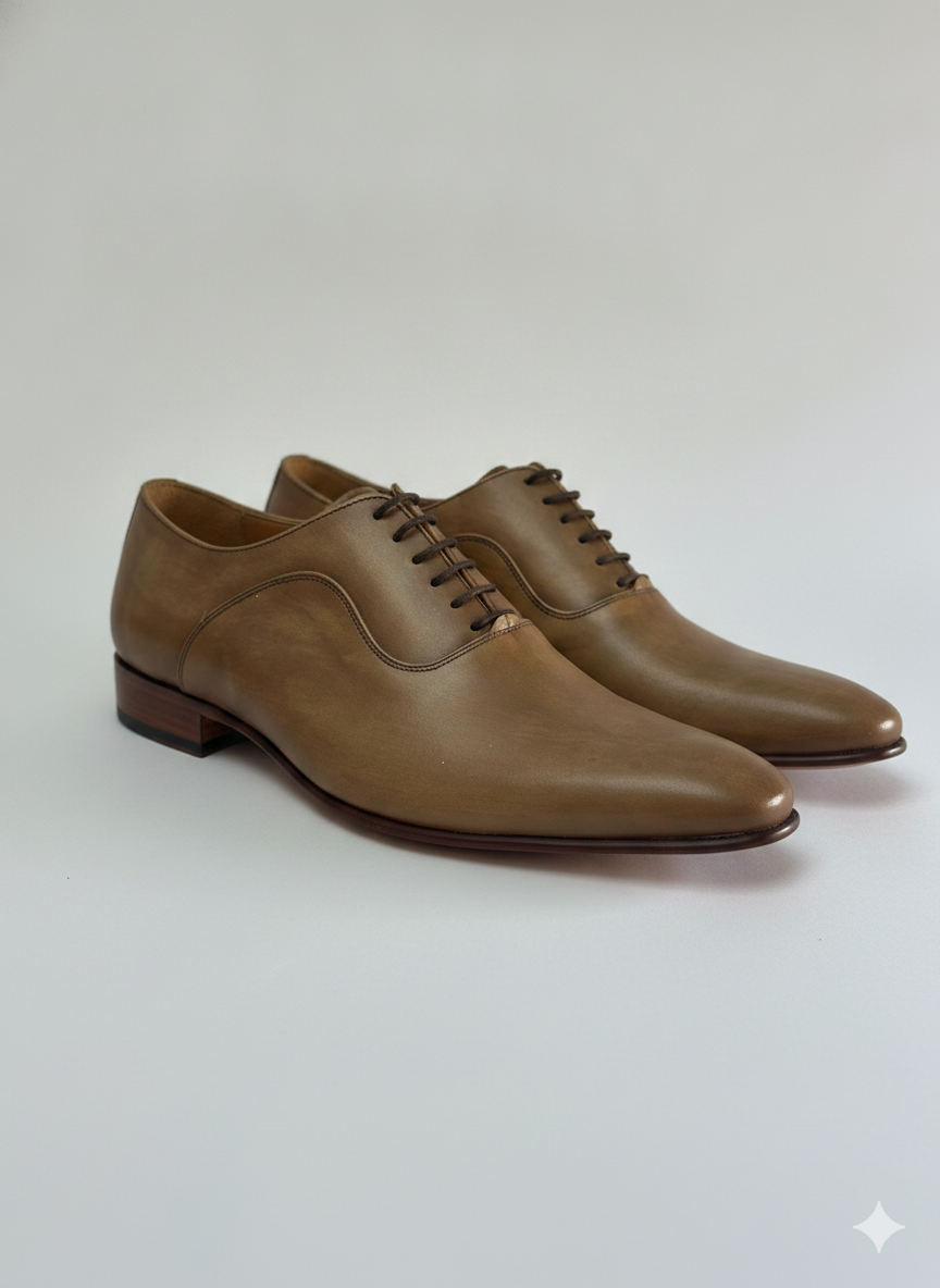 Giorgio Morani Brown Leather Oxford Dress Shoes