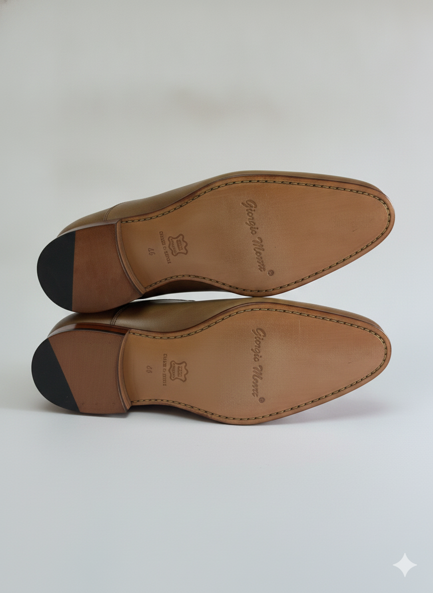 Giorgio Morani Brown Leather Oxford Dress Shoes